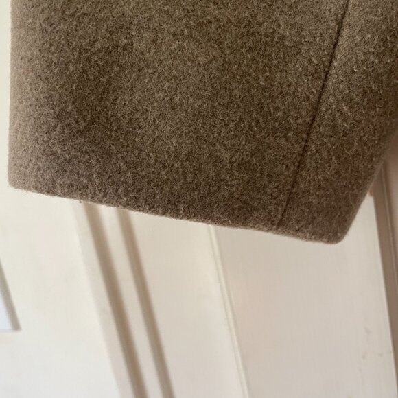 Calvin Klein Taupe/Brown Pea Coat, Size 16 Double Breasted - Picture 10 of 16